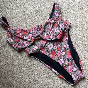 NWT JCrew Liberty fabric high waisted swimsuit